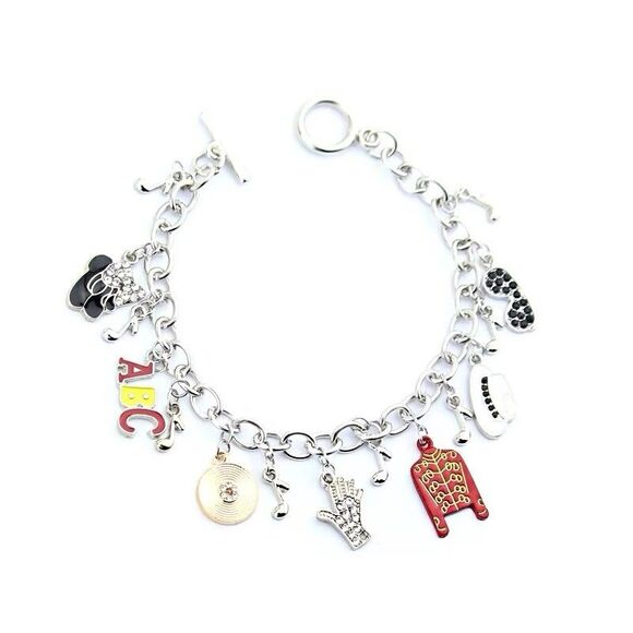 Michael Jackson Charm Bracelet – King of Pop-Colorful Iconic Charms, Fan Jewelry - Picture 6 of 7